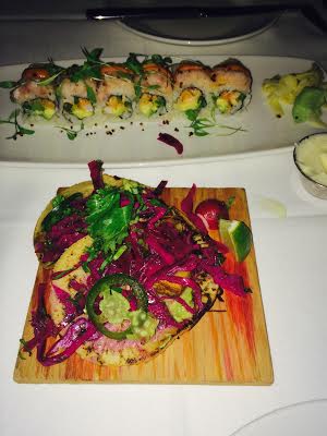 Sushi and Fish Tacos